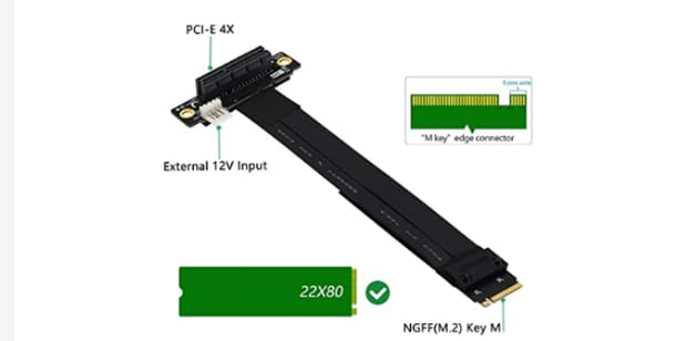 Infographic - DFRobot FIT0782 R42SR M.2 Key-M PCI-E x4 Extension Cord